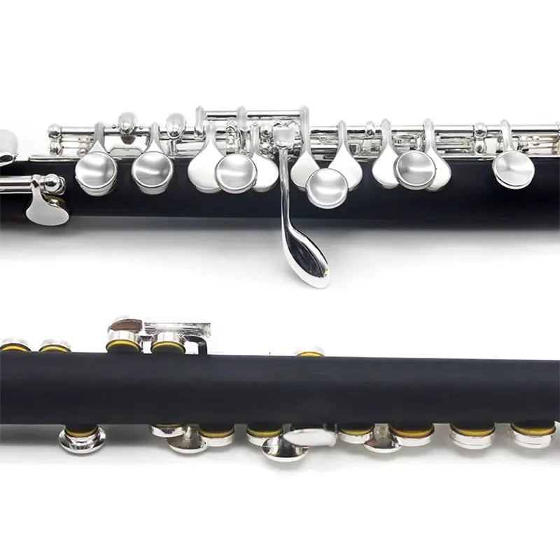 MMOOKA Professional Woodwind Instrument Standard, High-quality C-key Silver Plated Short Flute, Professional Performance Manufacturer