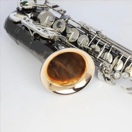 Professional musical instruments and cases, real picture alto saxophone, EB phosphor copper, black nickel art, free shipping