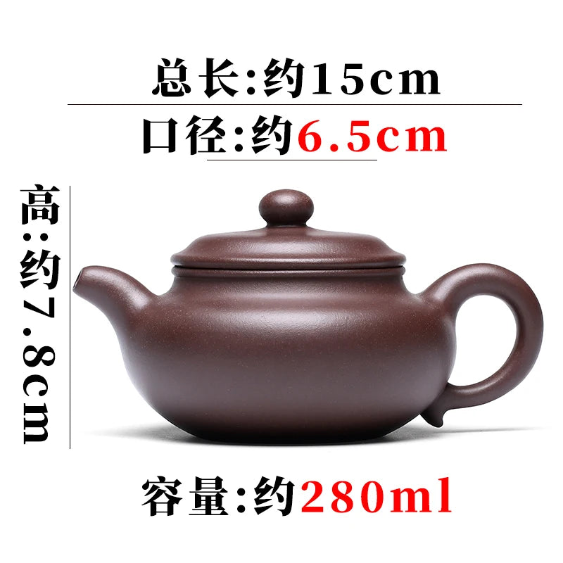 Pure Handmade Yixing Famous Purple Clay Pot Tea Set, Home Collection, Original Mine, Old Clay, Fully Pot,