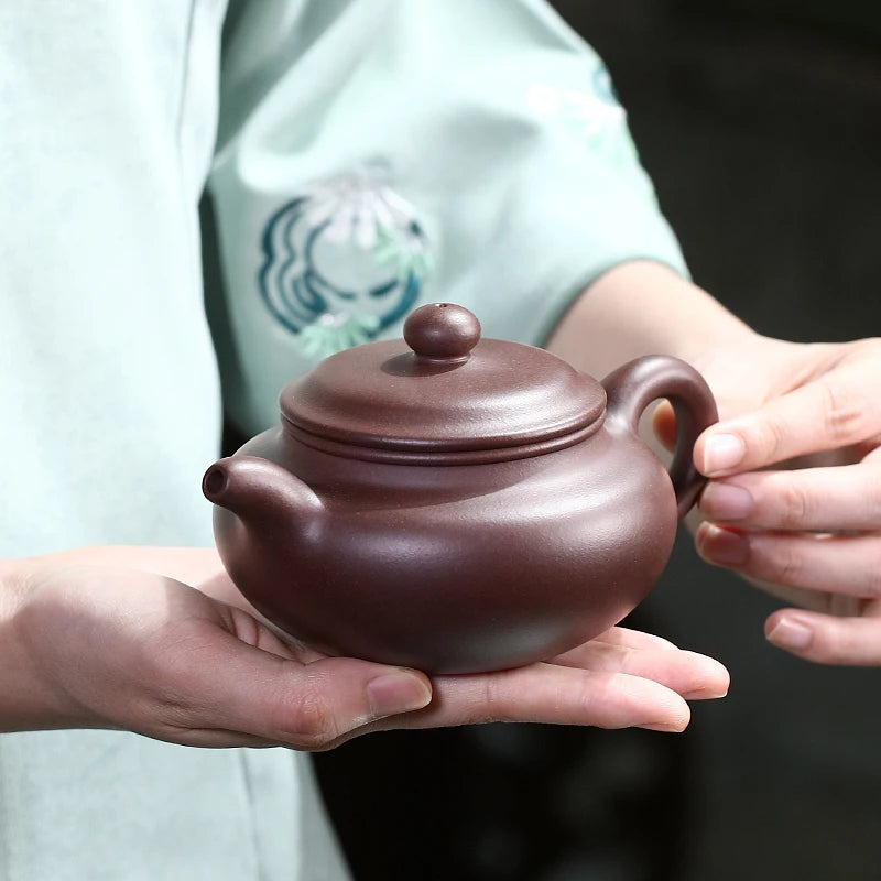 Pure Handmade Yixing Famous Purple Clay Pot Tea Set, Home Collection, Original Mine, Old Clay, Fully Pot,