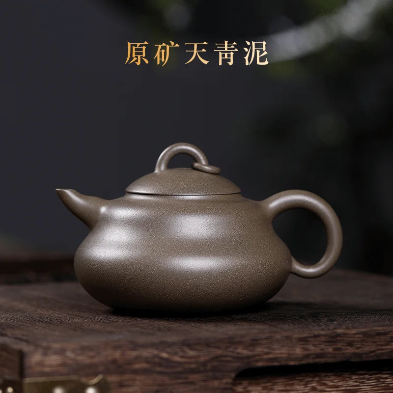 Qianxi Purple Sand Teapot Purple Sand Teapot Famous National Aid Handmade Wang Fengqin Gourd Pot Boutique Tea Set