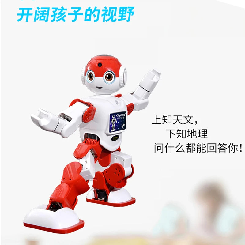 Ready to ship 2021 Intelligent programmable educational toy robots Supported App Dancing speaking Kongfu   called bobby