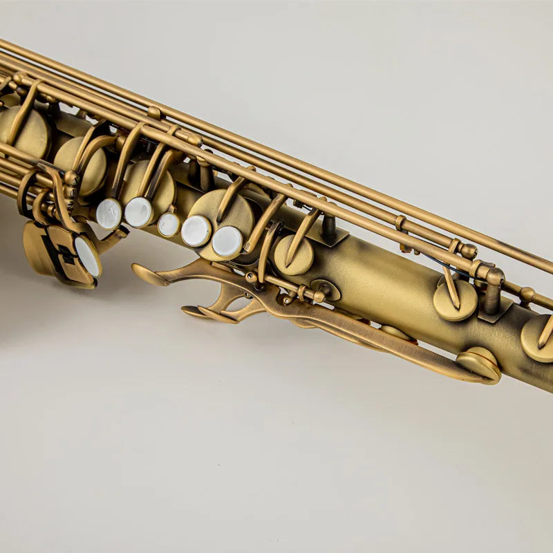 Real Pictures R54 Tenor Saxophone Reference Antique Copper B Flat Woodwind Instrument With Case Mouthpiece Reeds Neck