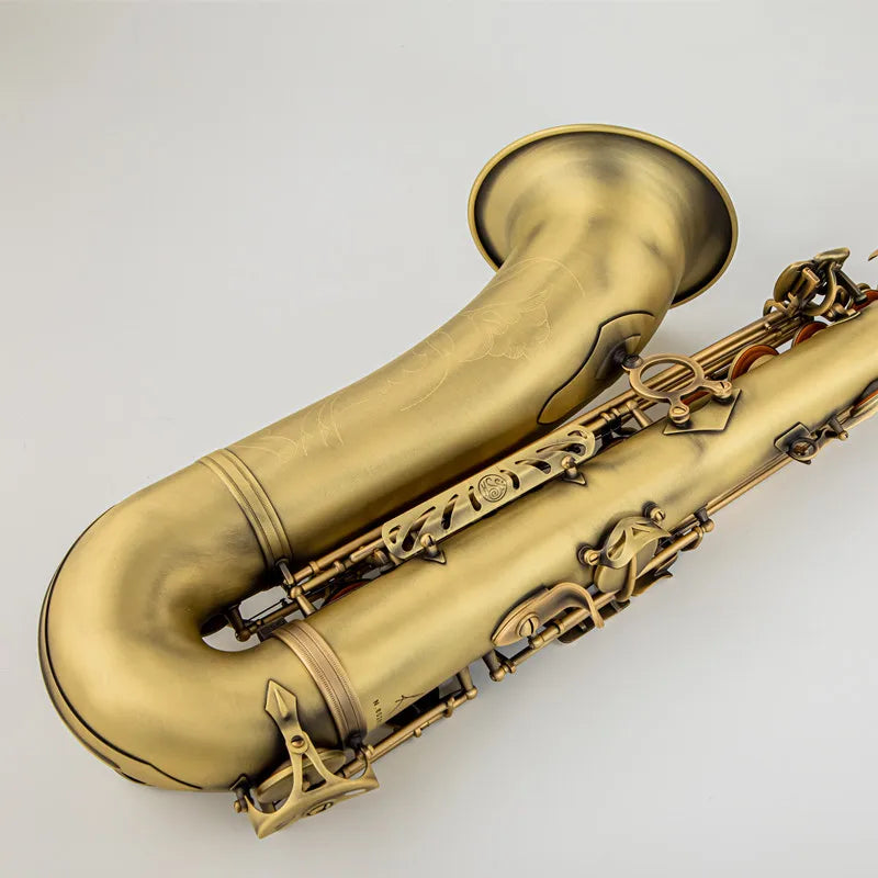 Real Pictures R54 Tenor Saxophone Reference Antique Copper B Flat Woodwind Instrument With Case Mouthpiece Reeds Neck