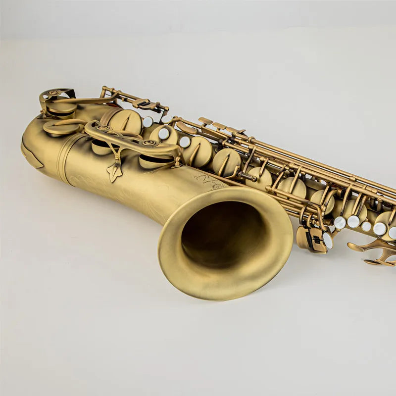 Real Pictures R54 Tenor Saxophone Reference Antique Copper B Flat Woodwind Instrument With Case Mouthpiece Reeds Neck