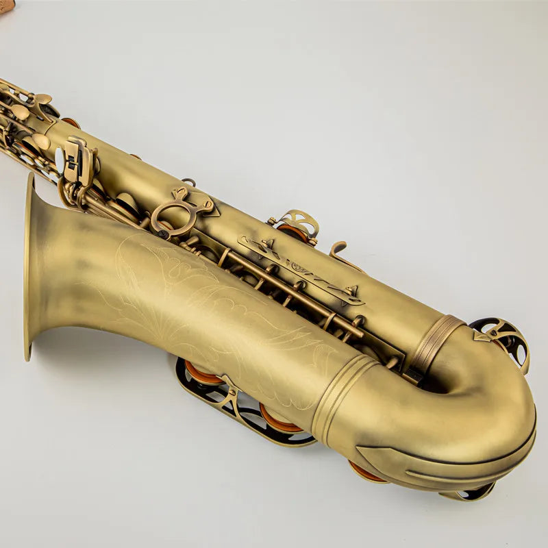 Real Pictures R54 Tenor Saxophone Reference Antique Copper B Flat Woodwind Instrument With Case Mouthpiece Reeds Neck