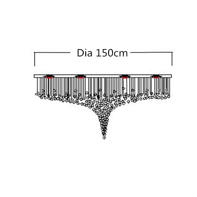 Reception Room Chandeliers Villa Luxury Pendant Lighting For Living Room Hotel Hall Large Indoor Decor Hanging Lamps