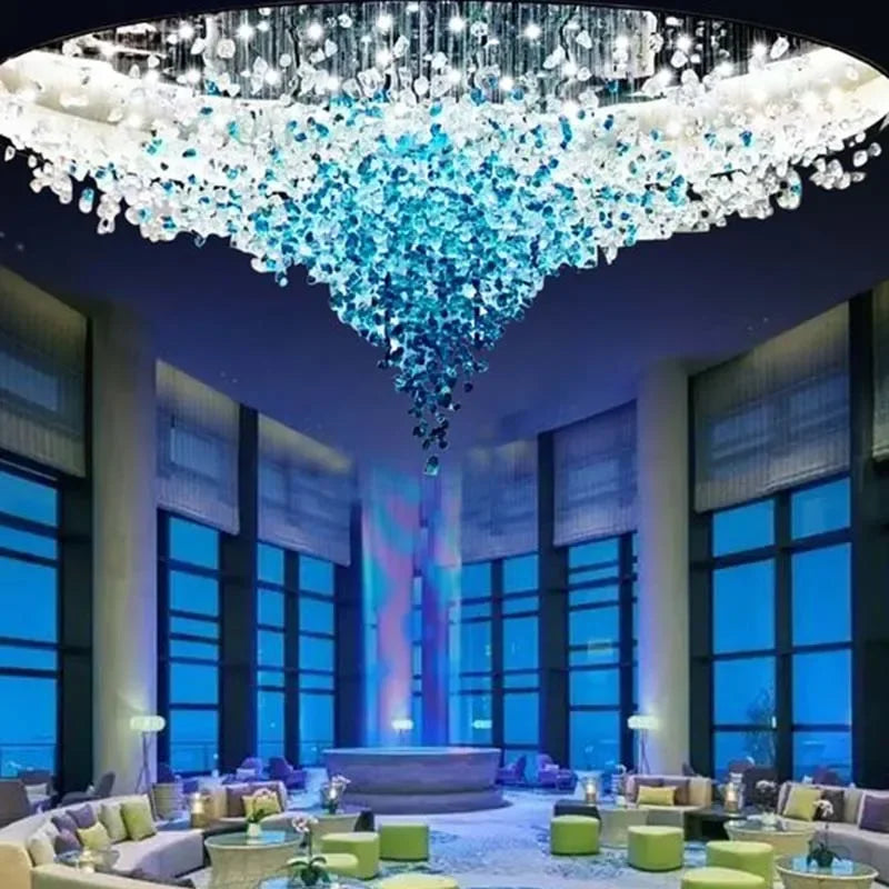 Reception Room Chandeliers Villa Luxury Pendant Lighting For Living Room Hotel Hall Large Indoor Decor Hanging Lamps