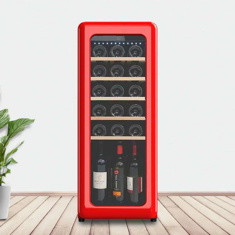 Red wine cabinet, constant temperature wine cabinet, household 60 liter compressor, small wine cabinet, household mini air