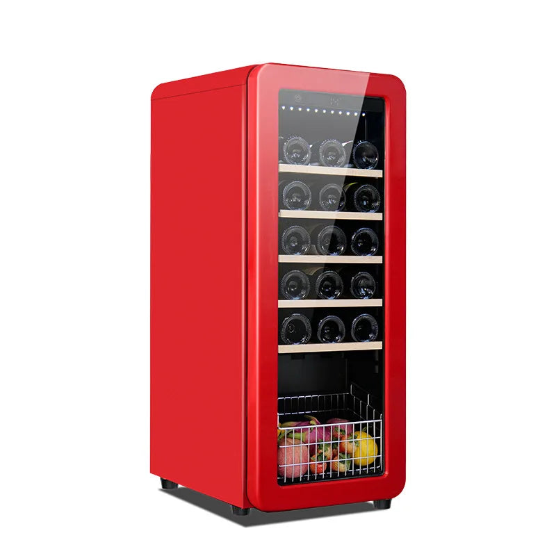 Red wine cabinet, constant temperature wine cabinet, household 60 liter compressor, small wine cabinet, household mini air