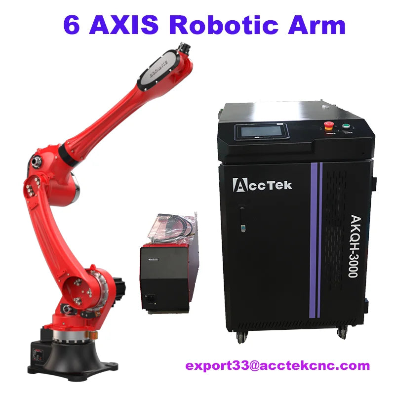 Robotic Arm 3D Fiber Laser Cutting and Welding Machine 용접기 Laser Welding Equipment for 3mm Aluminum Iron Steel Metal Sheet