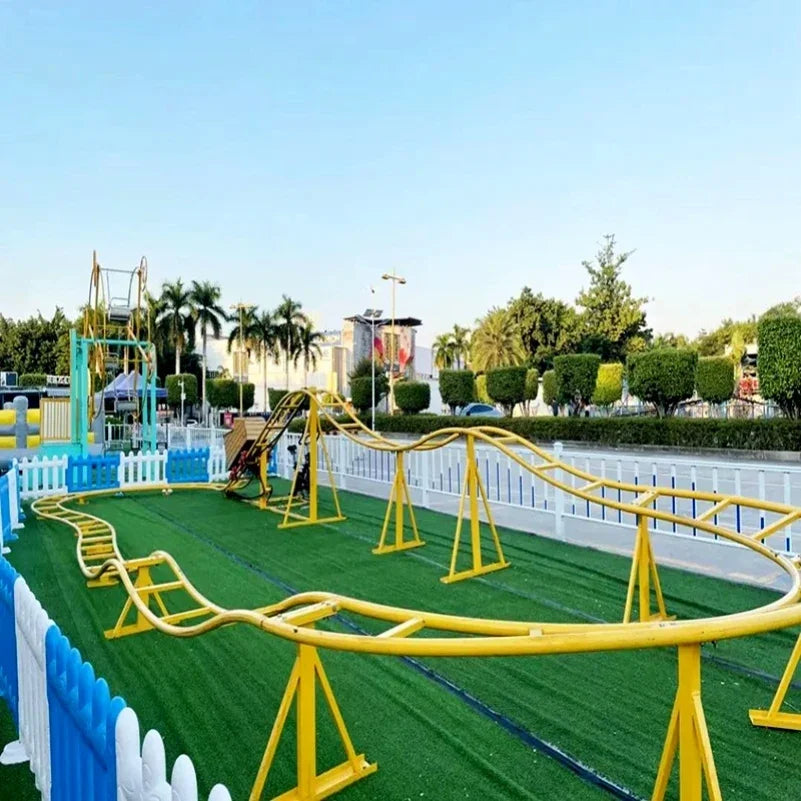 Roller coaster Douyin Internet celebrity unpowered pedal toys Amusement equipment Parent-child human roller coaster