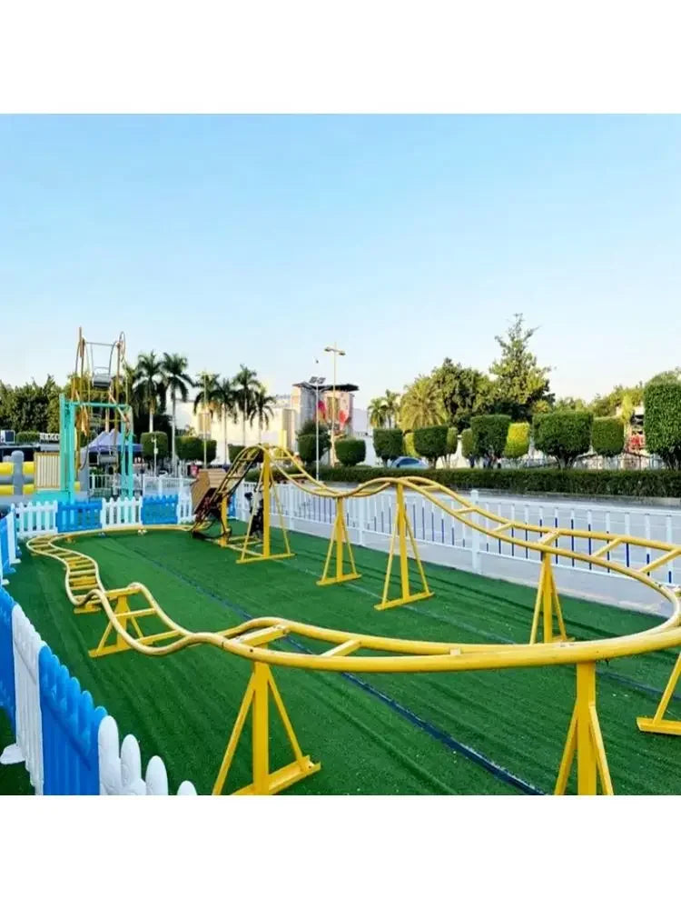 Roller coaster Douyin Internet celebrity unpowered pedal toys Amusement equipment Parent-child human roller coaster