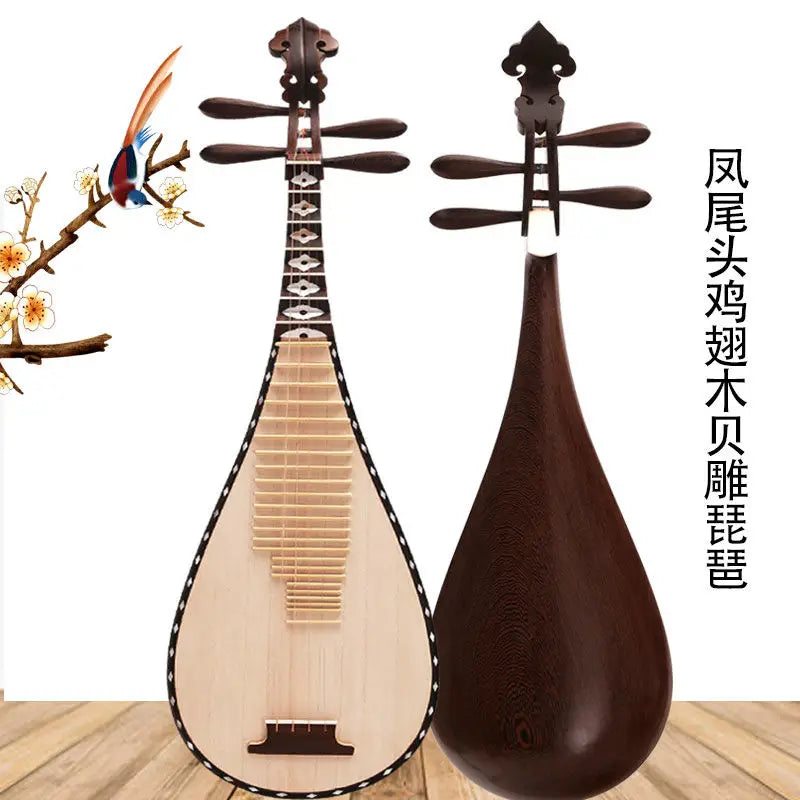 MMOOKA Rosewood Lute Children Adults Play Stringed Musical Instruments Professionally Pipa National Instrument Beginners Dulcimer Oud