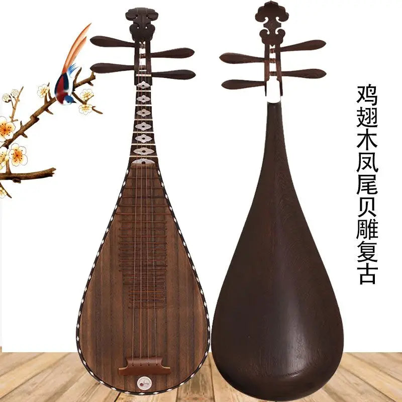 MMOOKA Rosewood Lute Children Adults Play Stringed Musical Instruments Professionally Pipa National Instrument Beginners Dulcimer Oud