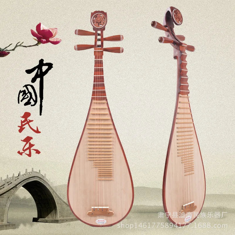 Rosewood pipa Chinese lute professional performance practice plucked instruments