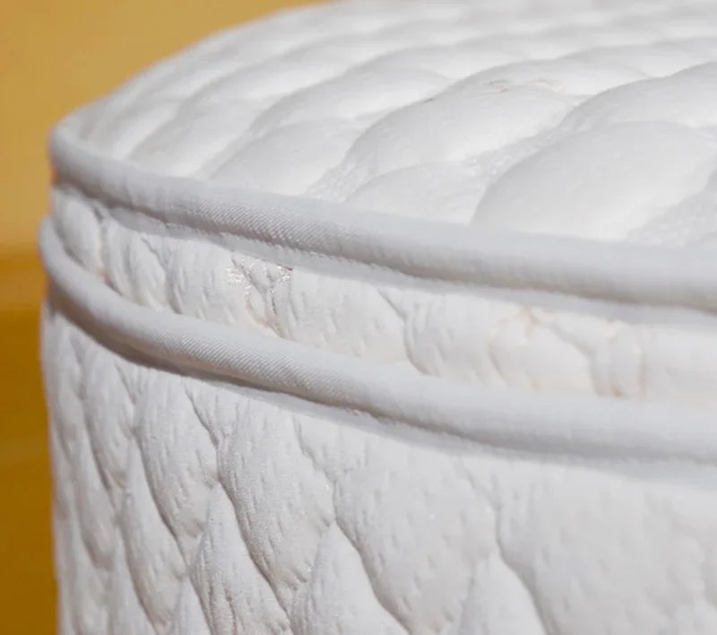 Round natural latex mattress spring soft and hard custom foldable Simmons mattress.
