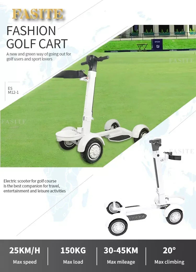 Popular New Arrivals Electric Golf Buggy 2000W Golf Scooter 10Inch Folding Golf Cart for Sales