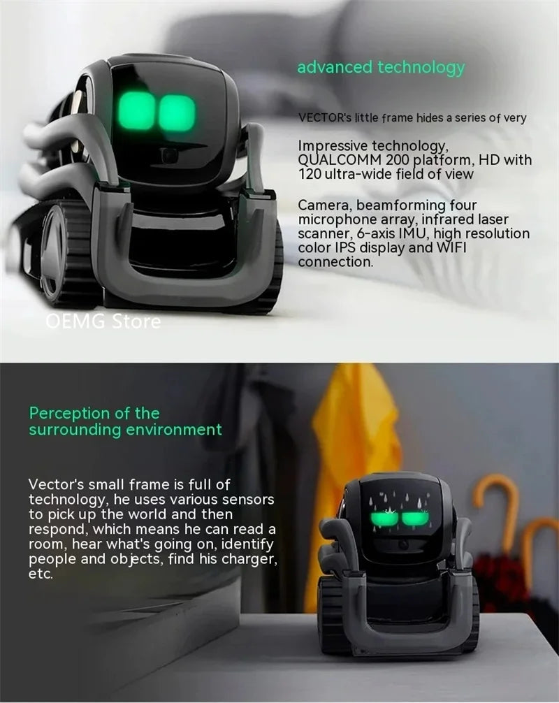 Vector Artificial Intelligence Robot Adult And Children's Toys Ai Interactive Emotional Electronic Pet Robot Dog