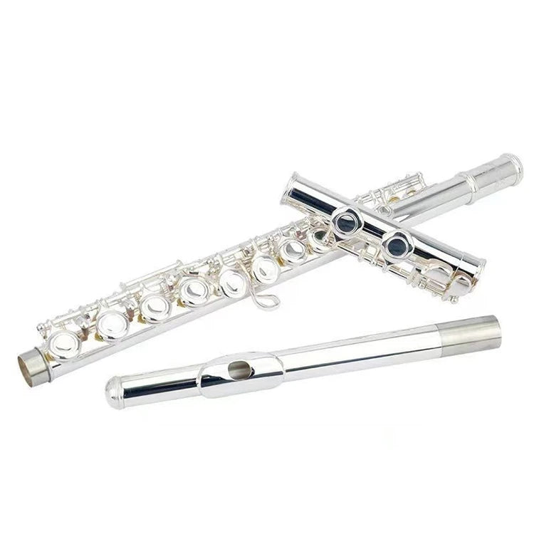 Bright Voice Yamahas YFL-472H Middle Level Flute Open Hole Flute-C Musical Instruments for Beginners  Plated Sterling Sliver