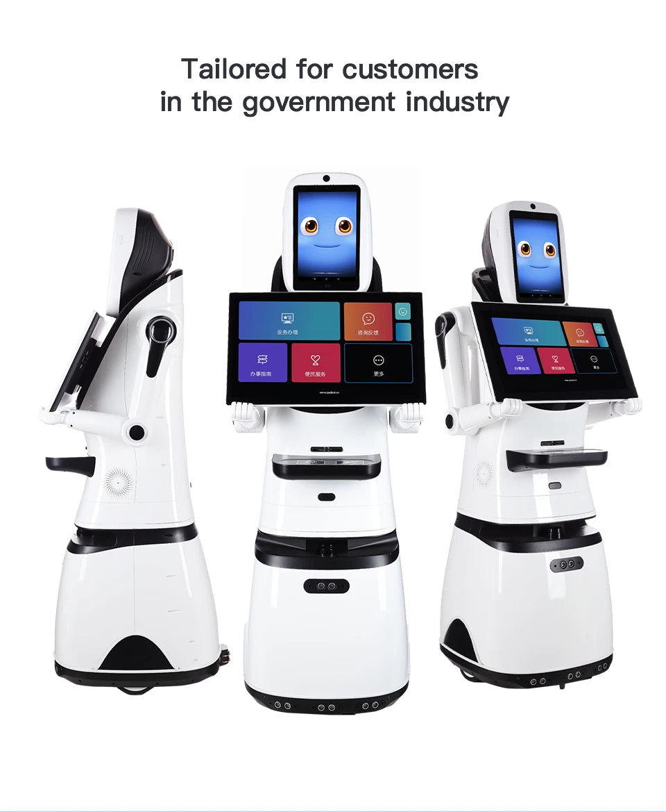 PadBot X3 business service robot artificial intelligence smart goverment face recognization