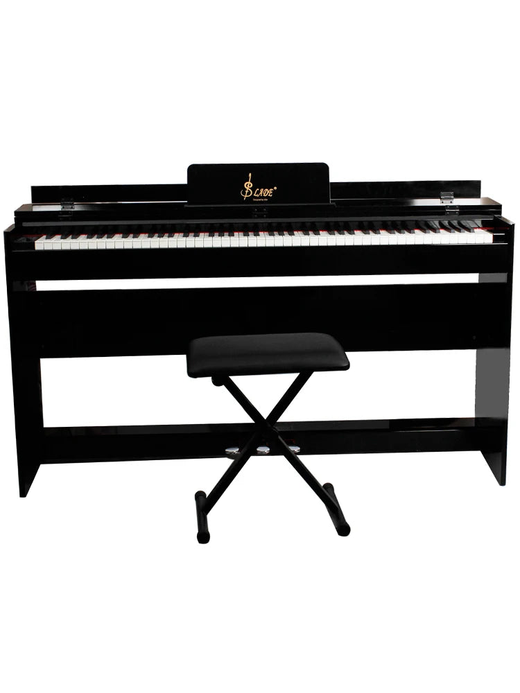 SLADE 88 Keys Upright Piano Professional Digital Electronic Black Piano Weighted Keyboard Instrument with Piano Bench