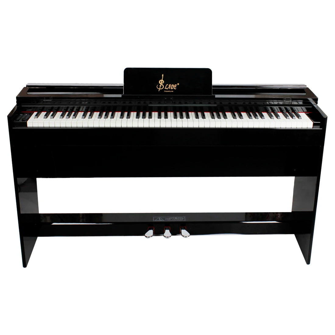 SLADE 88 Keys Upright Piano Professional Digital Electronic Black Piano Weighted Keyboard Instrument with Piano Bench