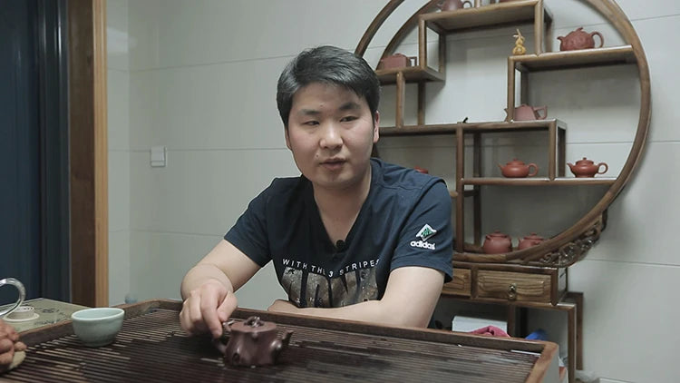 Cha Xiang Ji Handmade Short Plum Pile Purple Clay Pot Yixing Purple Clay Pot Kung Fu Tea Set