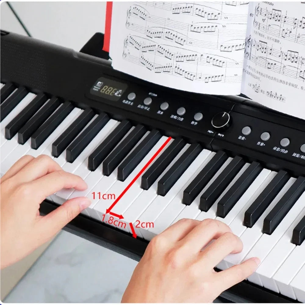 Sensitivity 88 Keys Portable Digital Piano Multifunctional Electronic Keyboard Piano for Student Musical Instrument Beginner