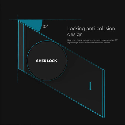 Sherlock S2 Electronic Intelligent Door Lock Smart Lock IOS/Android Home Keyless Wireless Stick Lock Bluetooth App Phone Control