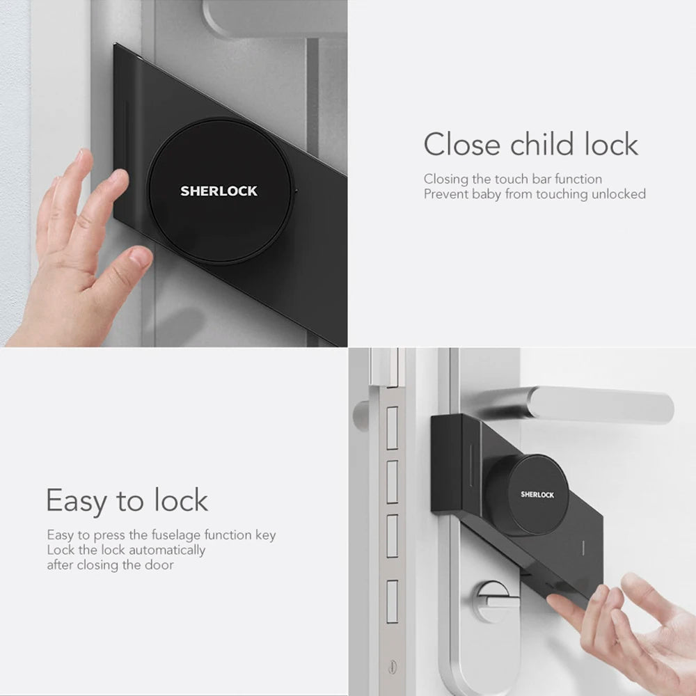 Sherlock S2 Electronic Intelligent Door Lock Smart Lock IOS/Android Home Keyless Wireless Stick Lock Bluetooth App Phone Control