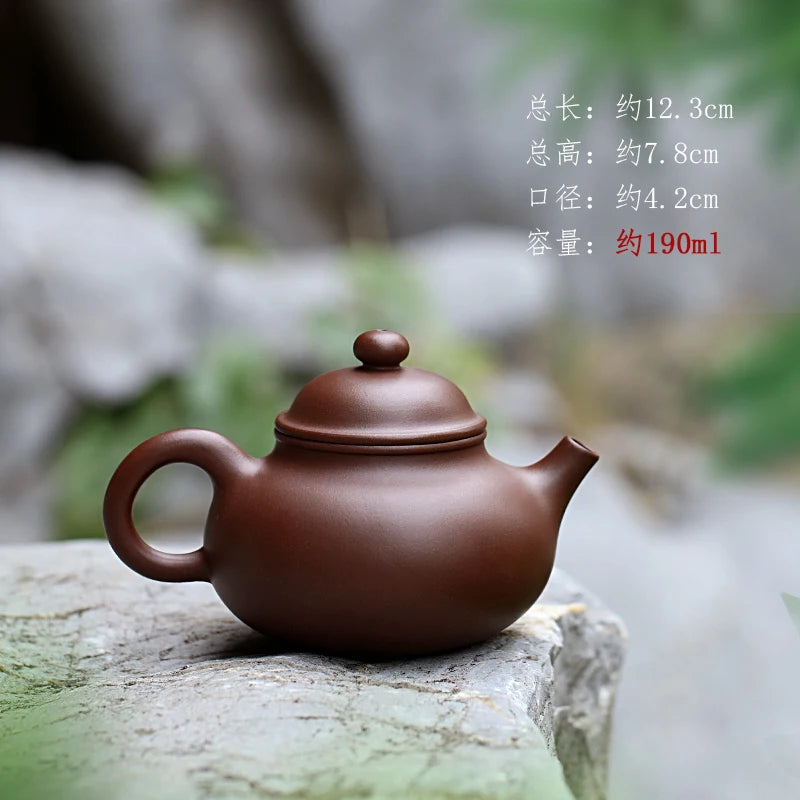 Small Capacity Yixing Purple Clay Pot Pure Handmade Kung Fu Tea Set Single Raw Mine Old Household