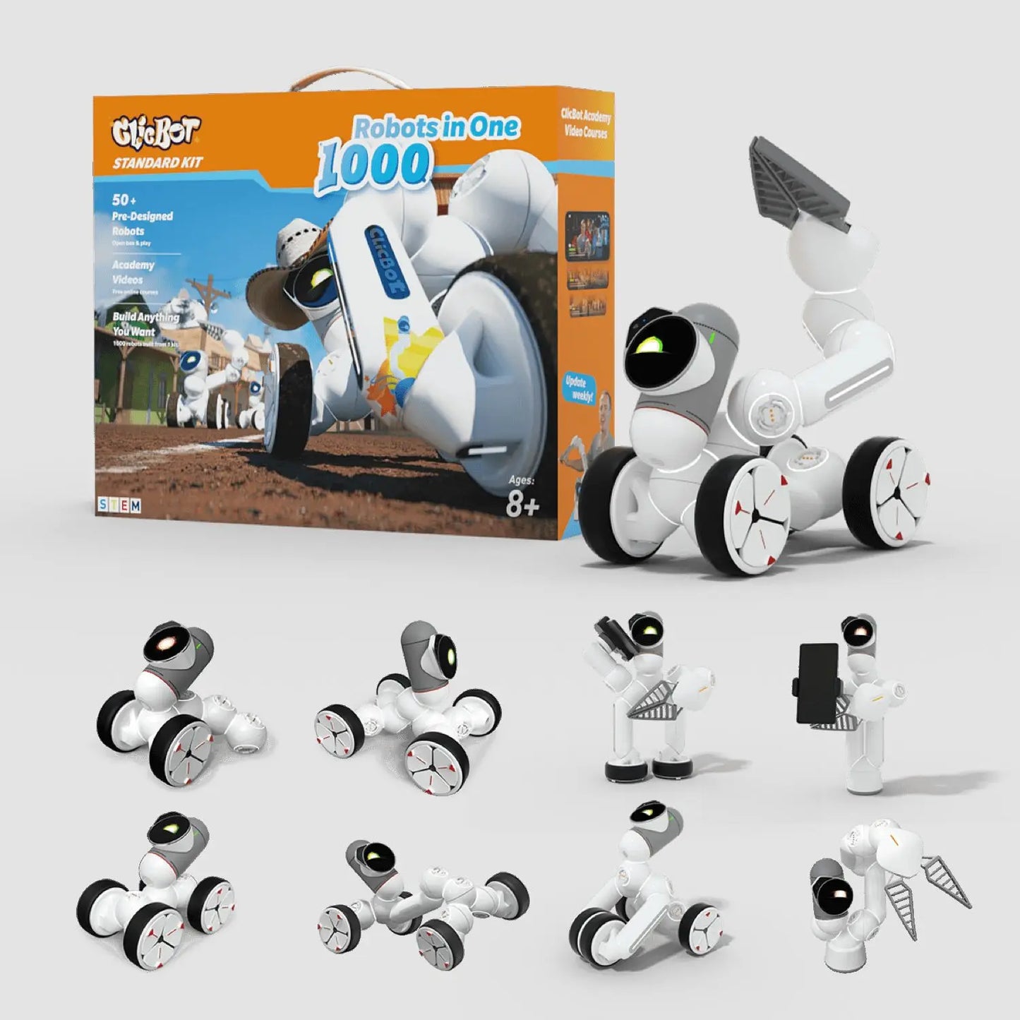 Smart AI Modularity Intelligent Coding Robot Programming Robot Toy Modular Splicing Machine Dog Adult Children High-tech Gift