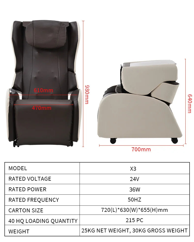 Smart Massage Chair Home Small Multifunctional Full Body Electric Neck Kneading Space Capsule Commercial Massage Pad