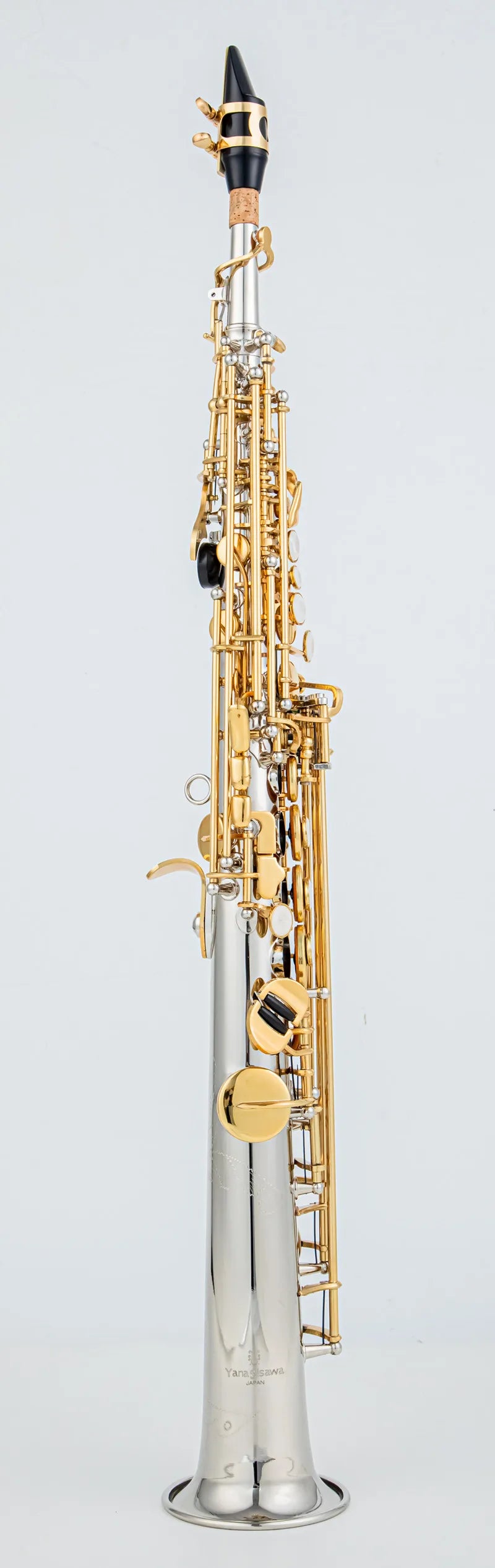 Soprano Saxophone WO37 Silvering Gold Key With Case Sax Soprano Mouthpiece Ligature Reeds Neck