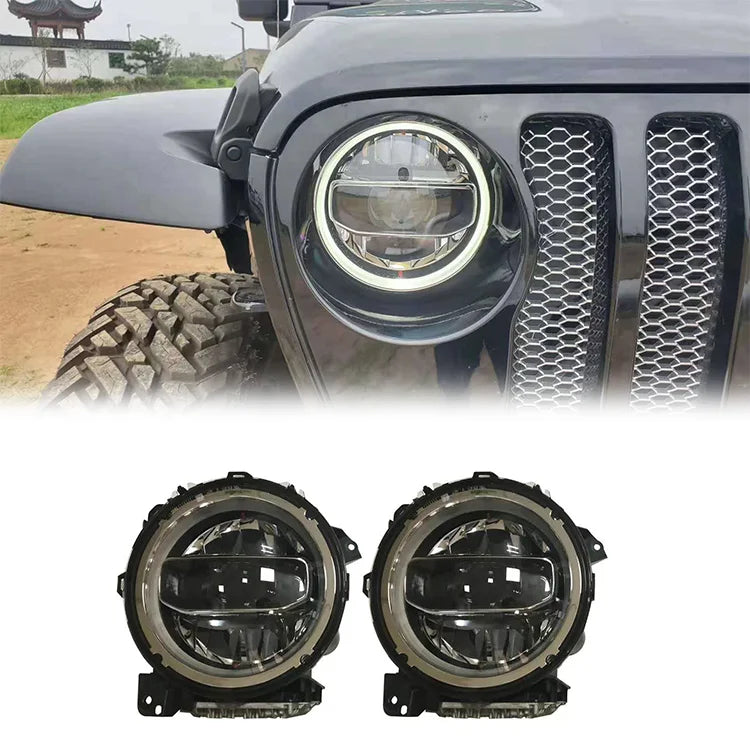 SpedkingHot sales  Car Offroad 4x4 Auto Accessories Original factory LED Headlamp headlights for Jeep Gladiator JT