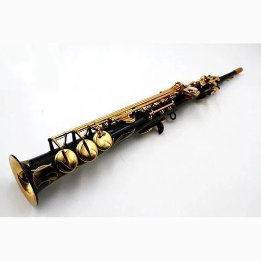 Straight Black Soprano Saxophone S-901B flat musical instruments professional-grade Free shipping