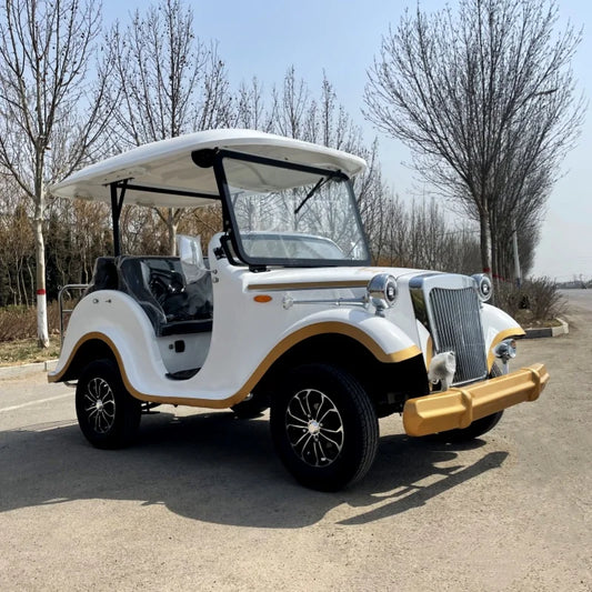 Street Legal New Product Luxury Retro Fashion Shuttle Electric Car Battery Car travel Sightseeing Antique ClaAntique Classic Car