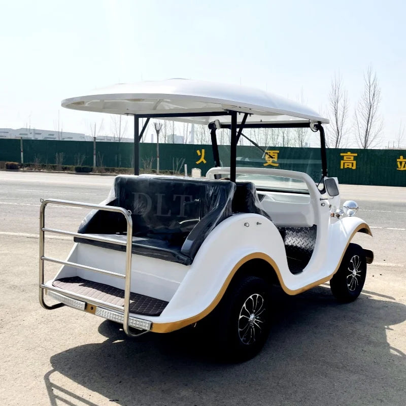 Street Legal New Product Luxury Retro Fashion Shuttle Electric Car Battery Car travel Sightseeing Antique ClaAntique Classic Car