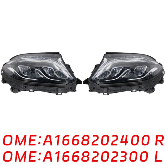 Suitable for Mercedes Benz W166 GL400 GLS350 GL450 GLS500 GLS550 GLS63 GL500 AMG headlights A1668202300 A1668202400 auto parts