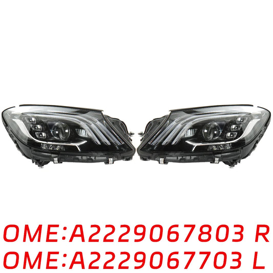 Suitable for Mercedes Benz W222 S300 S400 S350 S450 S560 headlights Hernia lamp A2229067803 A2229067703 auto parts Lamp group