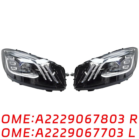 Suitable for Mercedes Benz headlights W222 S450 S500 S300 S350 S400 Hernia lamp A2229068704 A2229068804 auto parts Lamp group