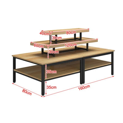 Supermarket Zhongdao cabinet Supermarket shelf display stand display rack Mother and baby pile head clothing store shoe store di