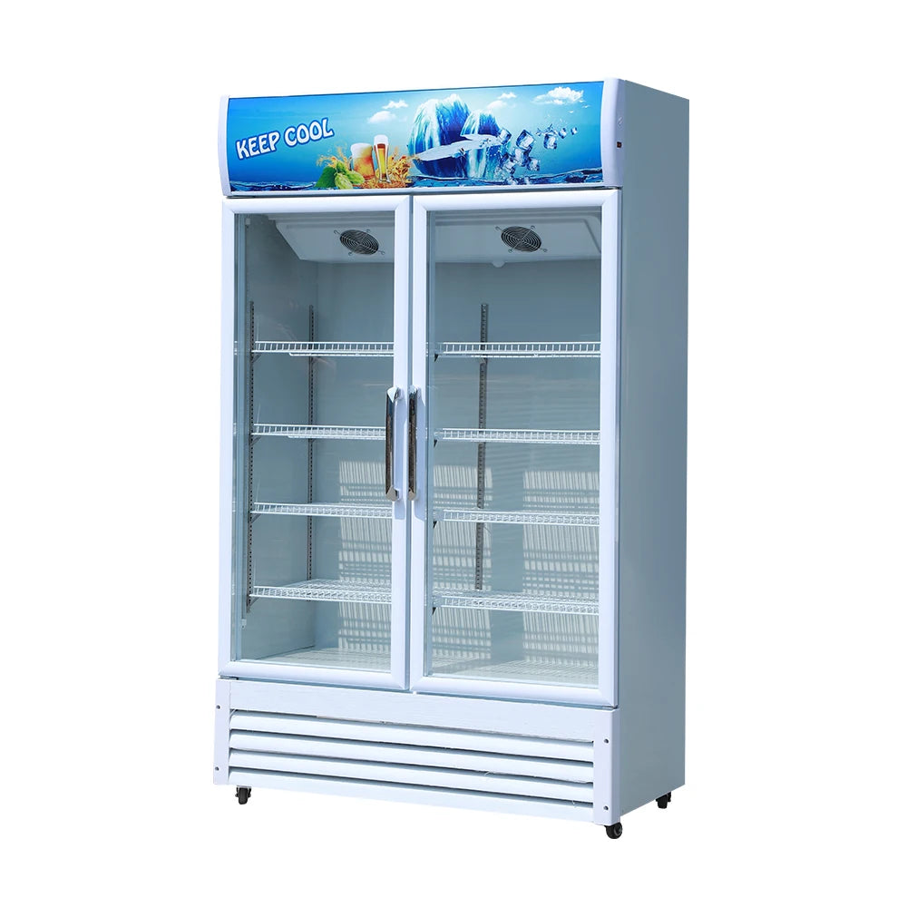 Supermarket display freezer vertical beverage fridge beer cooler