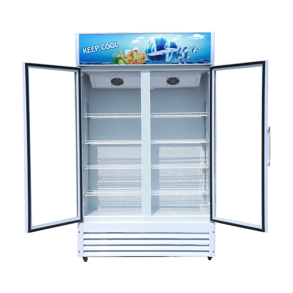 Supermarket display freezer vertical beverage fridge beer cooler