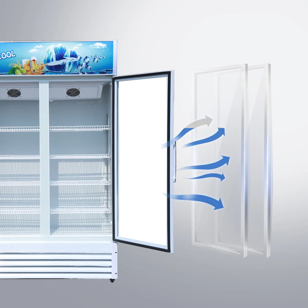 Supermarket display freezer vertical beverage fridge beer cooler