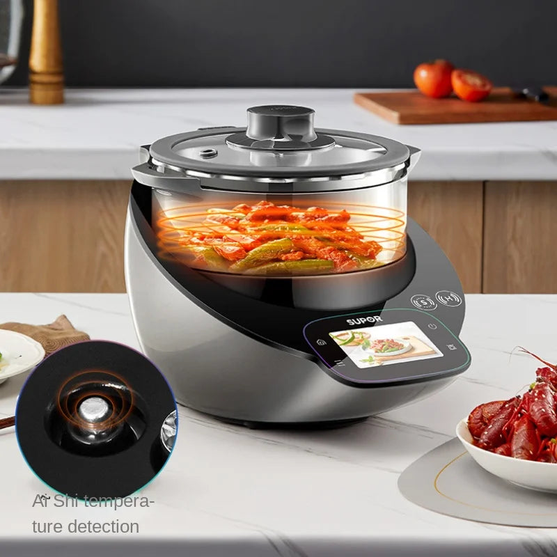 Supor Frying Machine Small C Chef Machine 5 L Household Intelligent Commercial High-capacity Multifunctional Frying Robot