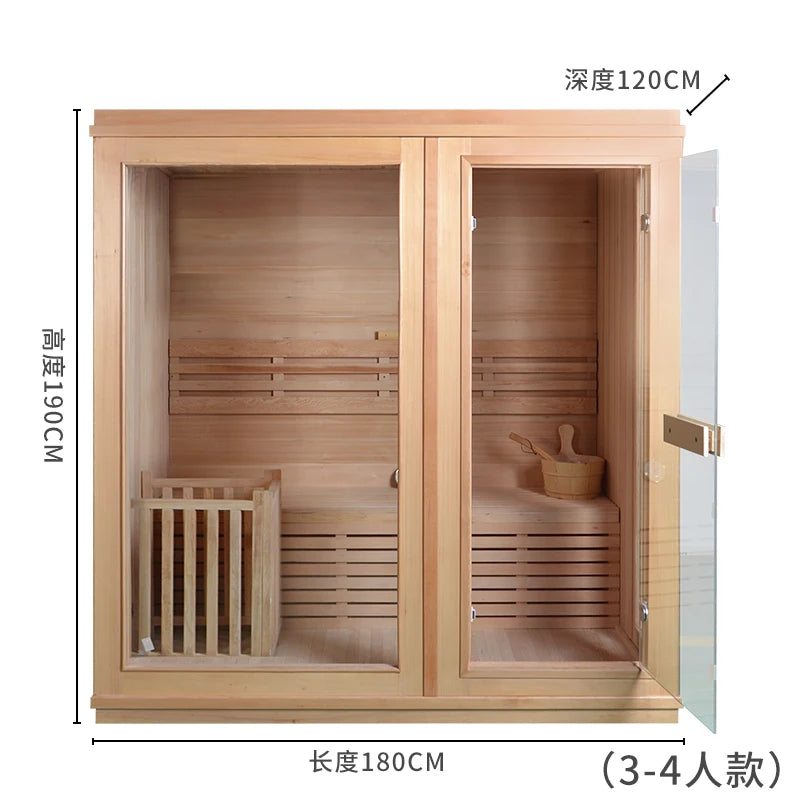 Sweat room, steam room, far infrared water adding sauna stove, dry evaporation, sweat bathroom, wet steaming sauna room, househo