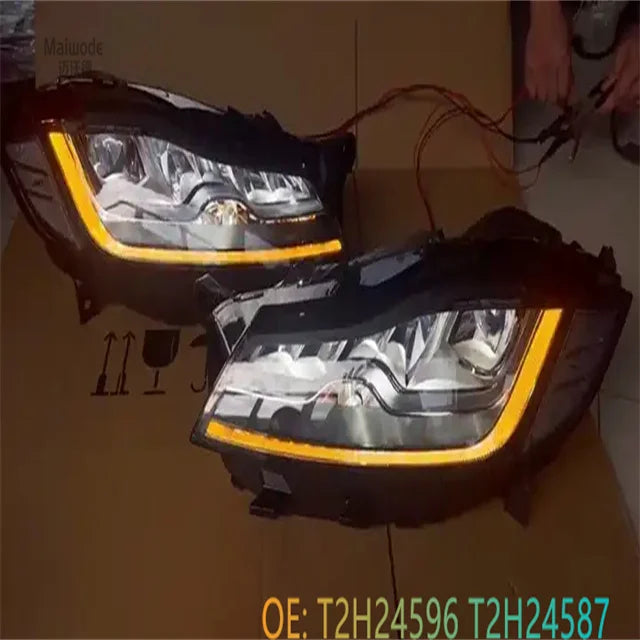 T2H24596 T2H24587 LED Headlight Assembly High Headlamp For Jaguar XF 2016 2017 2018 2019 Car Lights Auto Accessories Y103