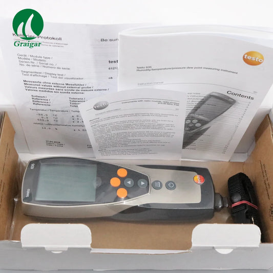 Testo 635-1 Temperature and Humidity Measuring Instrument with High Precision